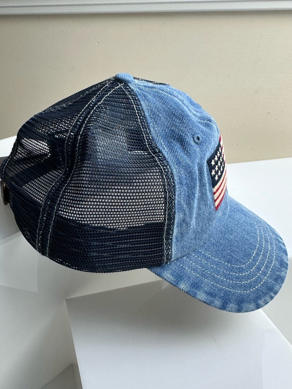 Polo Ralph Lauren Flag Trucker Ball Cap Hat NWT - Picture 7 of 10
